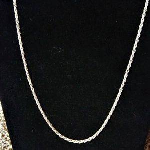 925 silver rope necklace